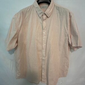 Men's Light Pink Casual Button Down Shirt